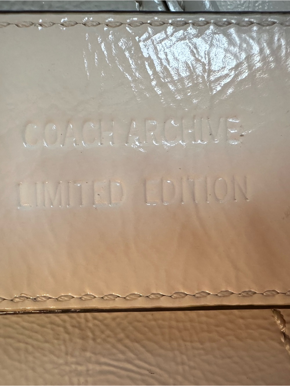 COACH Archive Limited Edition Legacy Stripe Leather Satchel Bag withe White Rare - Picture 9 of 15
